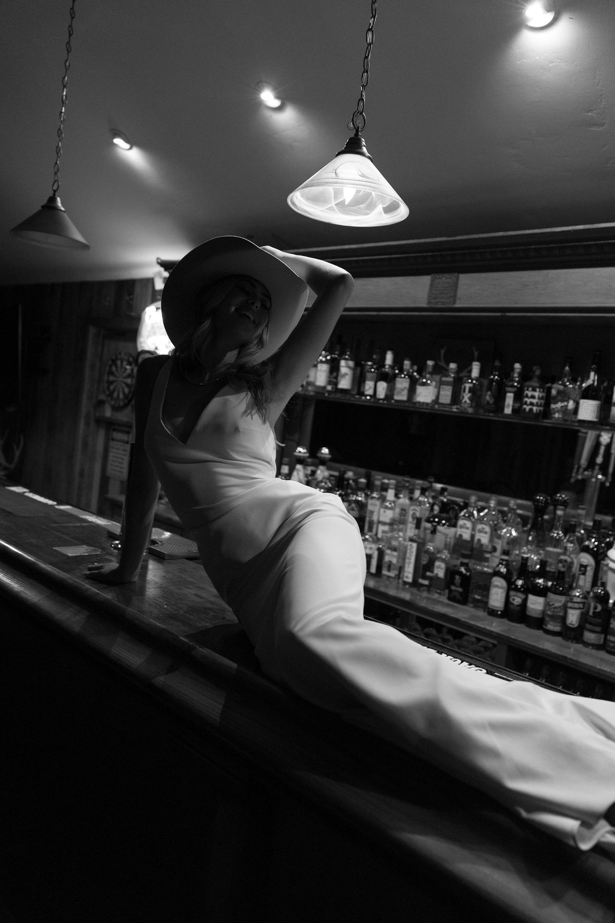 The saloon back bar