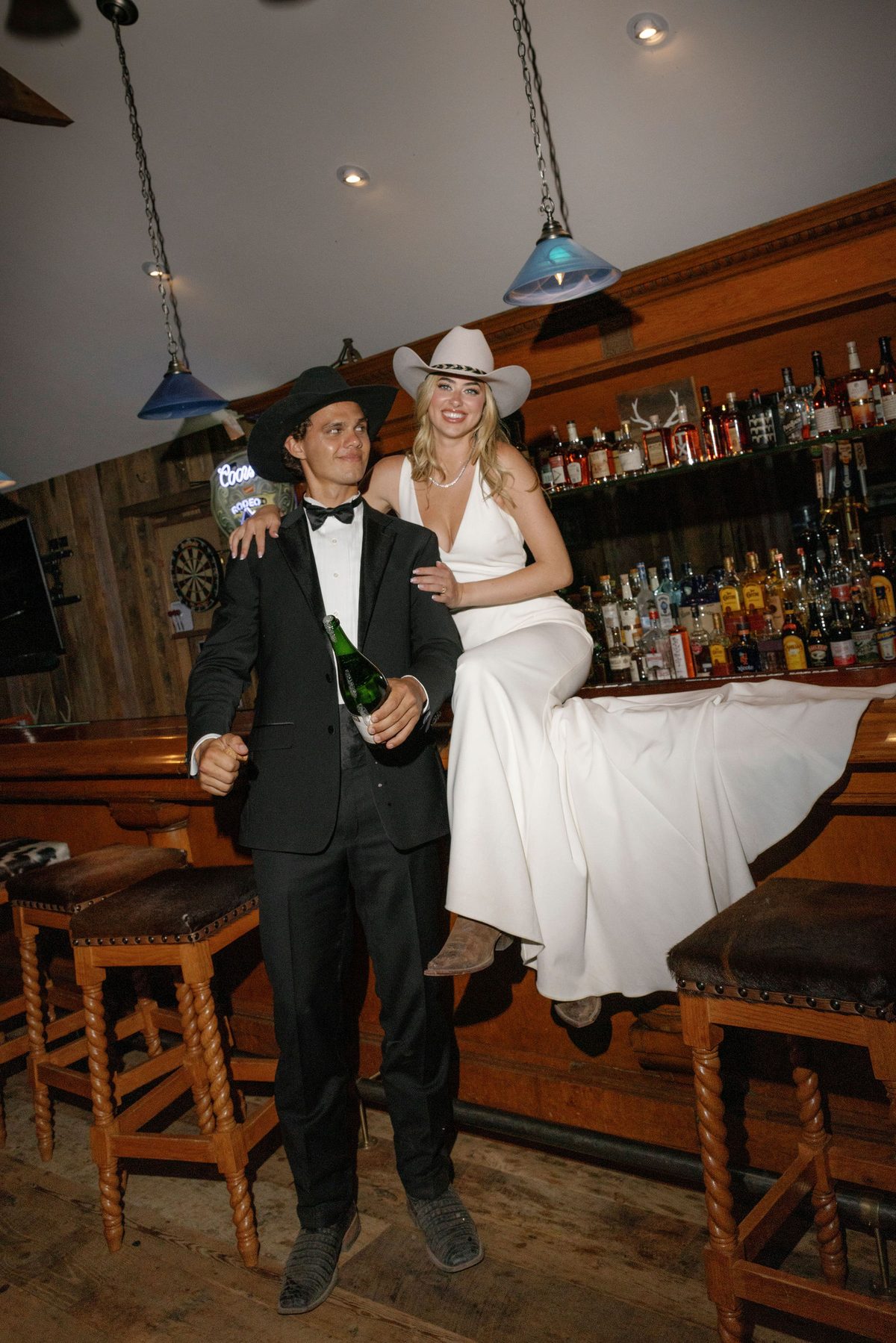 The couple at the saloon bar